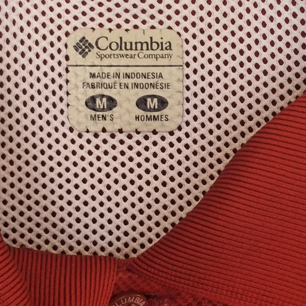 Columbia Red Polo PFG Fishing Shirt Golf Omni Shade Alabama Crimson Tide Men's M